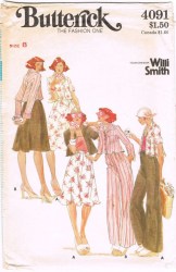 4091 BUTTERICK WILLI SMITH JACKET, BIAS - FLARE SKIRT, PANTS PATTERN 12